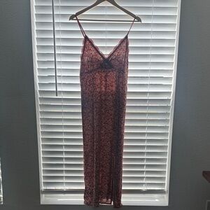 No Boundaries Red Floral Maxi Dress